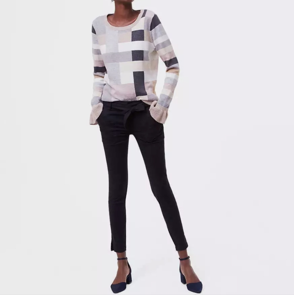 Loft Marissa skinny tie waist pant